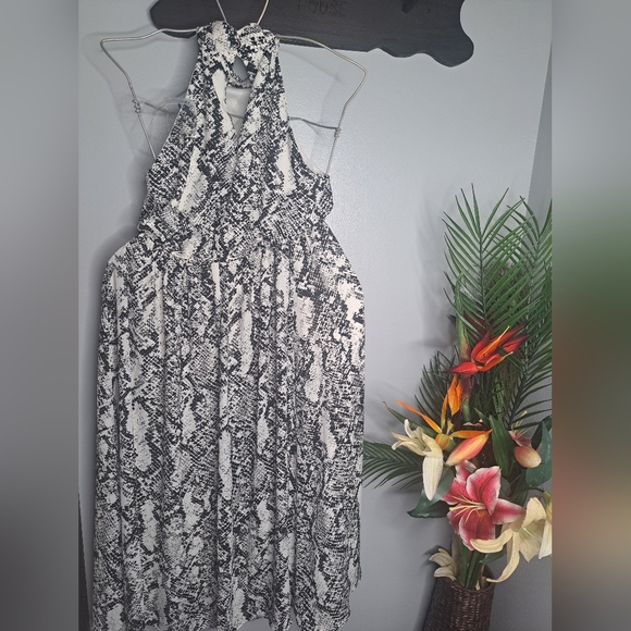 Worthington Halter Snake Print Dress Sz6 #New - Picture 8 of 9